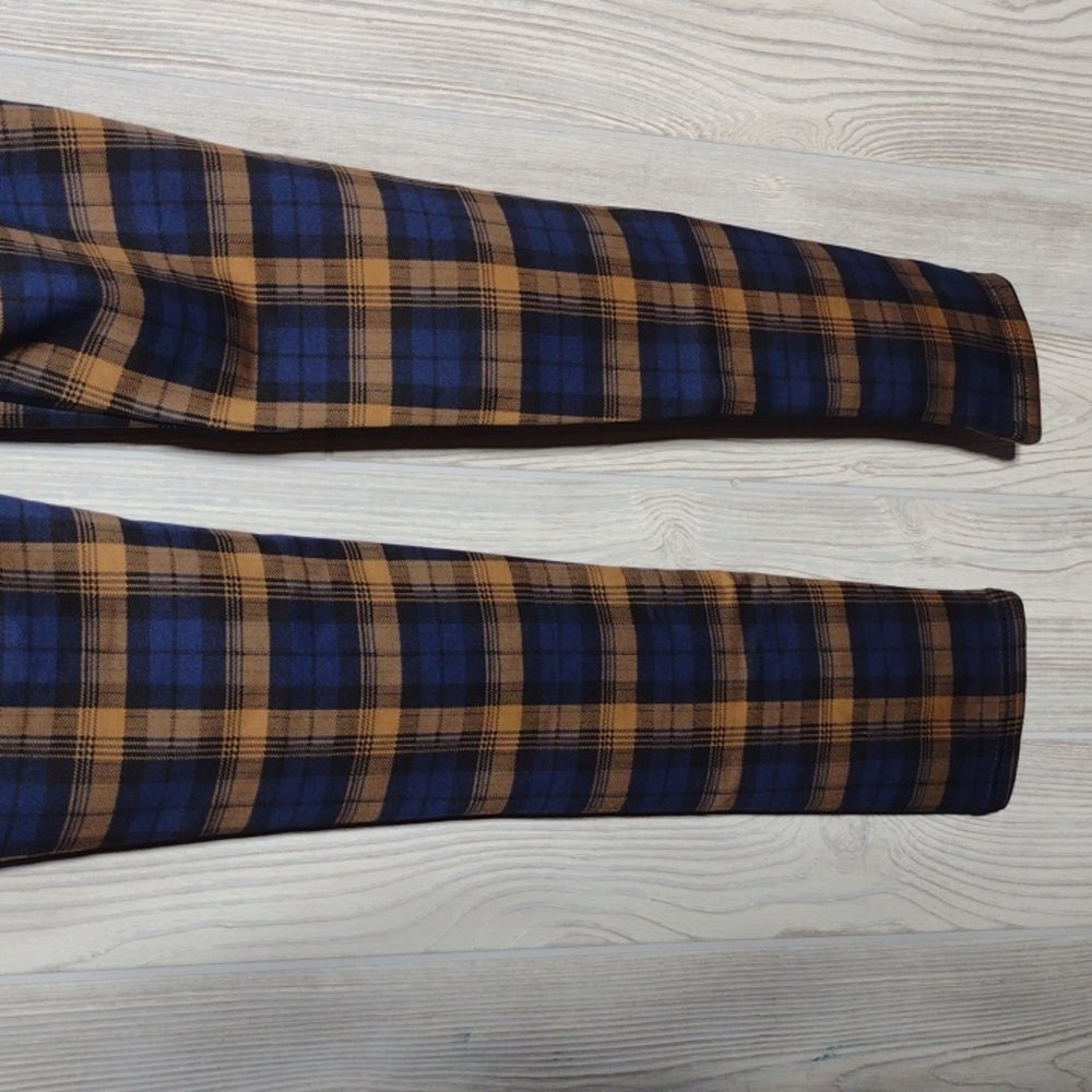High Rise Plaid Stretch Pants - Picture 7 of 11